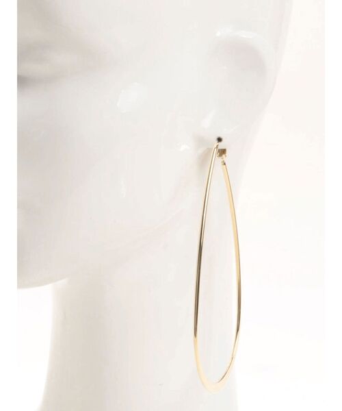 EVRIS（エヴリス）の「BIG WIDE HOOP ピアス（ピアス（両耳用）・レディース・シルバー/ゴールド・FREE）」の19枚目の写真