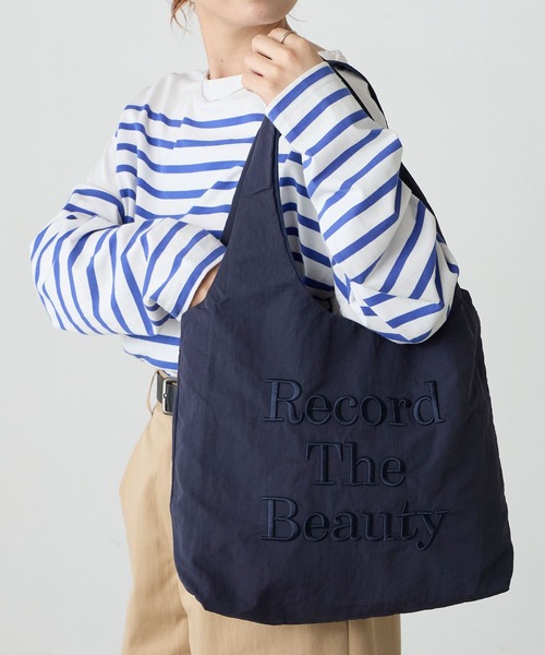BONLECILL Marche(ボンルシールマルシェ)の「【BONLECILL Marche】《A4収納》刺繍ロゴトートバッグ(トートバッグ・レディース・ブラック/ネイビー/ブラウン・FREE)」の1枚目の写真
