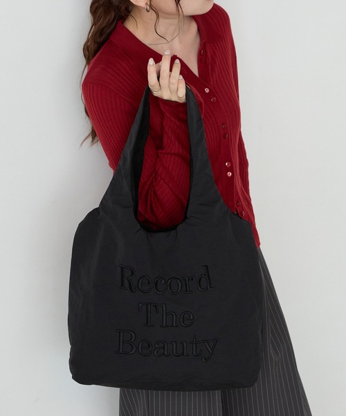 BONLECILL Marche(ボンルシールマルシェ)の「【BONLECILL Marche】《A4収納》刺繍ロゴトートバッグ(トートバッグ・レディース・ブラック/ネイビー/ブラウン・FREE)」の7枚目の写真