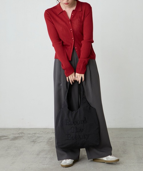 BONLECILL Marche(ボンルシールマルシェ)の「【BONLECILL Marche】《A4収納》刺繍ロゴトートバッグ(トートバッグ・レディース・ブラック/ネイビー/ブラウン・FREE)」の8枚目の写真