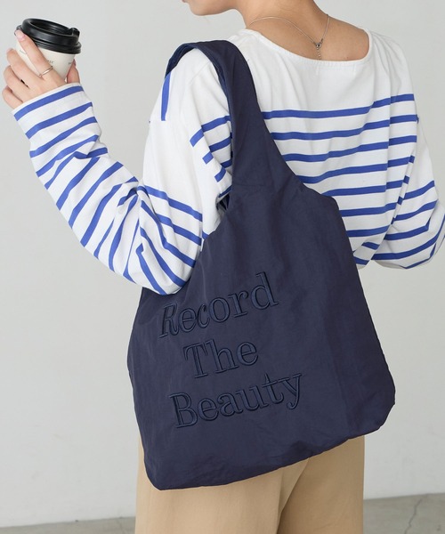 BONLECILL Marche(ボンルシールマルシェ)の「【BONLECILL Marche】《A4収納》刺繍ロゴトートバッグ(トートバッグ・レディース・ブラック/ネイビー/ブラウン・FREE)」の19枚目の写真