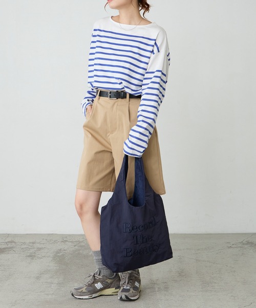 BONLECILL Marche(ボンルシールマルシェ)の「【BONLECILL Marche】《A4収納》刺繍ロゴトートバッグ(トートバッグ・レディース・ブラック/ネイビー/ブラウン・FREE)」の20枚目の写真