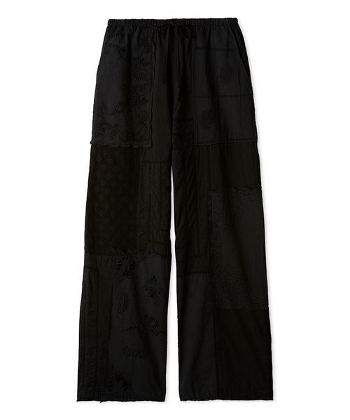 emmi(エミ)の「コットンパッチワークイージーパンツ(その他パンツ・レディース・ブラック/ホワイト・F)」の16枚目の写真