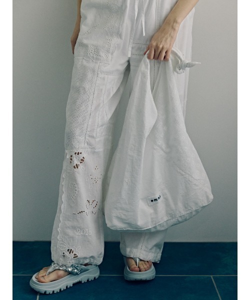 emmi(エミ)の「コットンパッチワークイージーパンツ(その他パンツ・レディース・ブラック/ホワイト・F)」の17枚目の写真