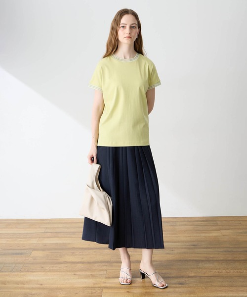 LE SOUK HOLIDAY（ルスークホリデー）の「メッシュテープ Tシャツ（Tシャツ/カットソー・レディース・オフホワイト/ライトグリーン/ブラック・M/L）」の21枚目の写真