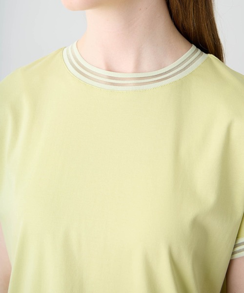LE SOUK HOLIDAY（ルスークホリデー）の「メッシュテープ Tシャツ（Tシャツ/カットソー・レディース・オフホワイト/ライトグリーン/ブラック・M/L）」の12枚目の写真