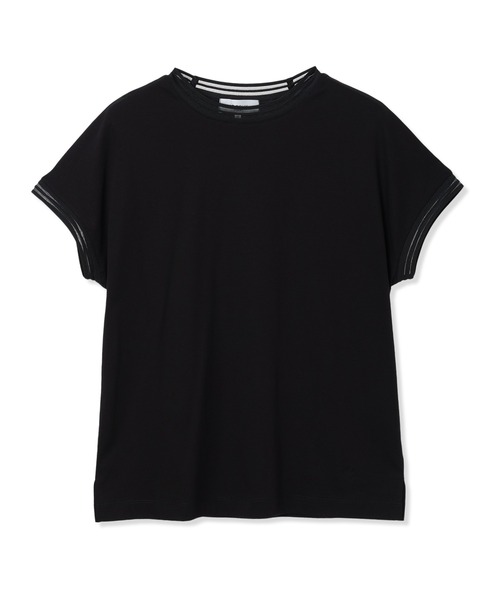 LE SOUK HOLIDAY（ルスークホリデー）の「メッシュテープ Tシャツ（Tシャツ/カットソー・レディース・オフホワイト/ライトグリーン/ブラック・M/L）」の5枚目の写真