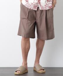 ｢FRENCH LINEN｣ ベルテッドワイドショーツ