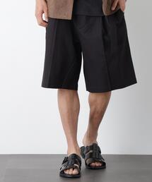 「FRENCH LINEN」 ベルテッドワイドショーツ