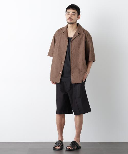 NANO universe(ナノユニバース)の「「FRENCH LINEN」 ベルテッドワイドショーツ(その他パンツ・メンズ・ベージュ系その他/ブラック/その他3/その他2/その他1・L/M/S)」の20枚目の写真