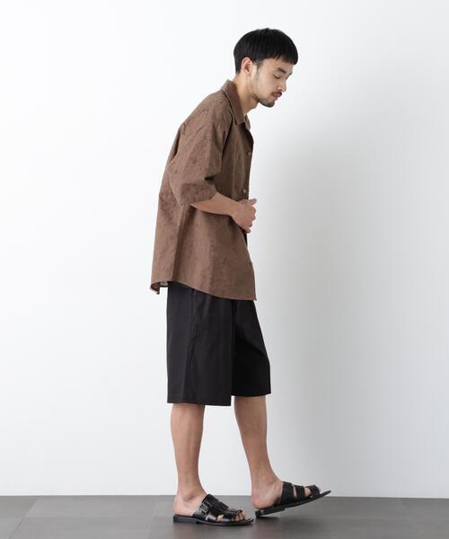 NANO universe(ナノユニバース)の「「FRENCH LINEN」 ベルテッドワイドショーツ(その他パンツ・メンズ・ベージュ系その他/ブラック/その他3/その他2/その他1・L/M/S)」の22枚目の写真