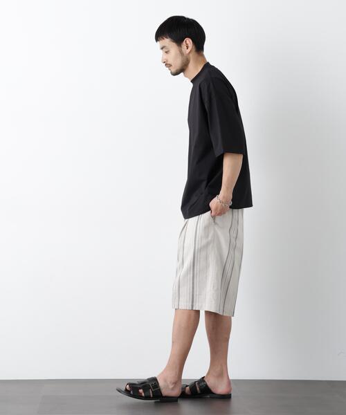 NANO universe(ナノユニバース)の「「FRENCH LINEN」 ベルテッドワイドショーツ(その他パンツ・メンズ・ベージュ系その他/ブラック/その他3/その他2/その他1・L/M/S)」の10枚目の写真