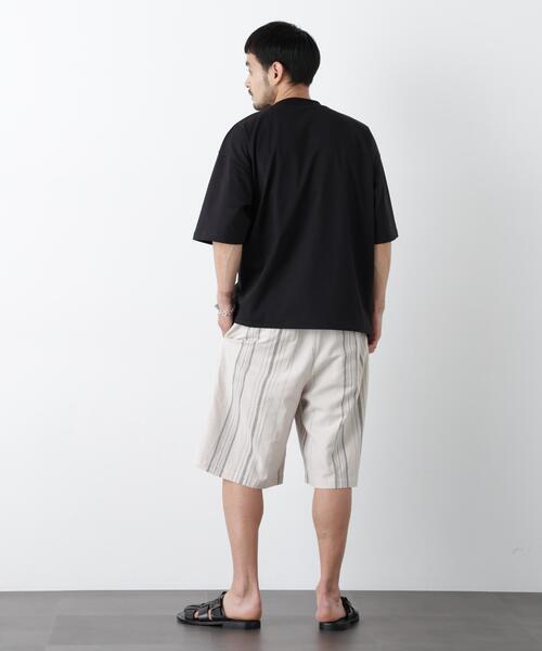 NANO universe(ナノユニバース)の「「FRENCH LINEN」 ベルテッドワイドショーツ(その他パンツ・メンズ・ベージュ系その他/ブラック/その他3/その他2/その他1・L/M/S)」の11枚目の写真