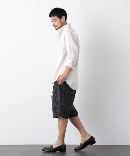 NANO universe(ナノユニバース)の「「FRENCH LINEN」 ベルテッドワイドショーツ(その他パンツ・メンズ・ベージュ系その他/ブラック/その他3/その他2/その他1・L/M/S)」の16枚目の写真
