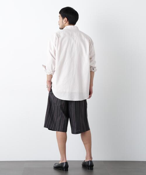 NANO universe(ナノユニバース)の「「FRENCH LINEN」 ベルテッドワイドショーツ(その他パンツ・メンズ・ベージュ系その他/ブラック/その他3/その他2/その他1・L/M/S)」の17枚目の写真