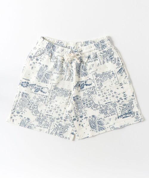 Quiksilver(クイックシルバー)の「クイックシルバー QUIKSILVER MERCURY PAISLEY BAGGY SWEAT SHORTS(スウェットパンツ・メンズ・アイボリー/ブルー・S/M/L/LL)」の14枚目の写真