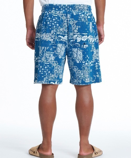 Quiksilver(クイックシルバー)の「クイックシルバー QUIKSILVER MERCURY PAISLEY BAGGY SWEAT SHORTS(スウェットパンツ・メンズ・アイボリー/ブルー・S/M/L/LL)」の4枚目の写真