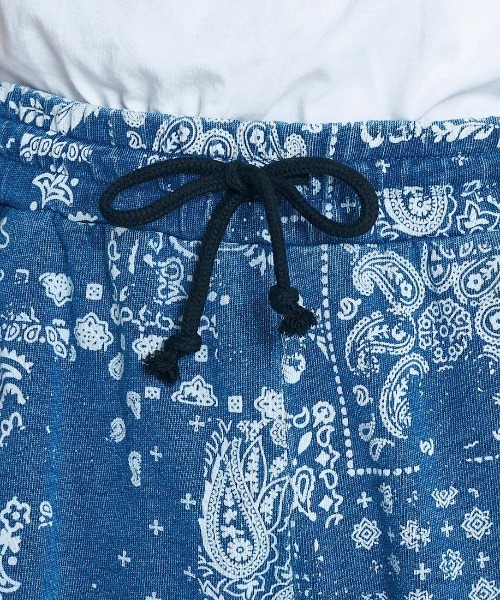 Quiksilver(クイックシルバー)の「クイックシルバー QUIKSILVER MERCURY PAISLEY BAGGY SWEAT SHORTS(スウェットパンツ・メンズ・アイボリー/ブルー・S/M/L/LL)」の10枚目の写真