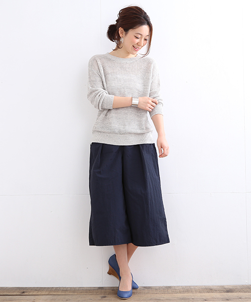 B:MING by BEAMS(ビーミングバイビームス)の「【VERY5月号掲載】ビーミング by ビームス / リネン畦ニットプルオーバー 16SS(ニット/セーター・レディース・ホワイト/トップグレー/ネイビー/ピンク・ONE SIZE)」の10枚目の写真