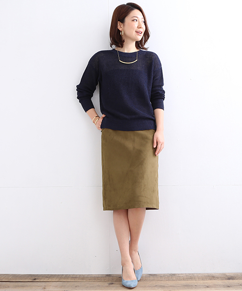 B:MING by BEAMS(ビーミングバイビームス)の「【VERY5月号掲載】ビーミング by ビームス / リネン畦ニットプルオーバー 16SS(ニット/セーター・レディース・ホワイト/トップグレー/ネイビー/ピンク・ONE SIZE)」の11枚目の写真