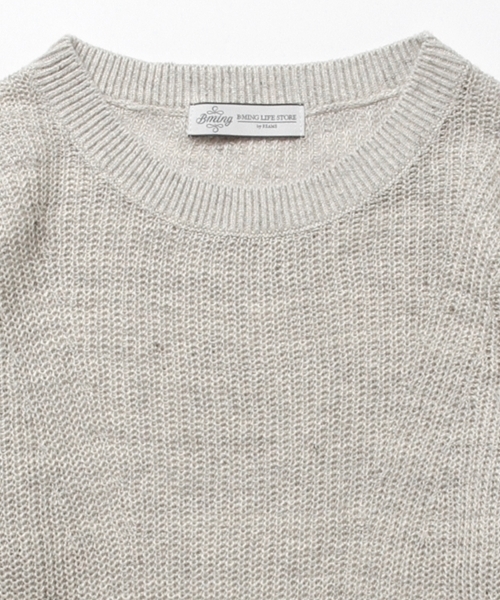 B:MING by BEAMS(ビーミングバイビームス)の「【VERY5月号掲載】ビーミング by ビームス / リネン畦ニットプルオーバー 16SS(ニット/セーター・レディース・ホワイト/トップグレー/ネイビー/ピンク・ONE SIZE)」の22枚目の写真
