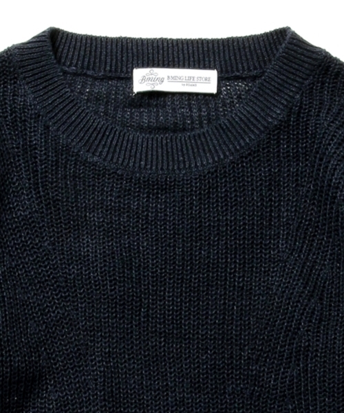 B:MING by BEAMS(ビーミングバイビームス)の「【VERY5月号掲載】ビーミング by ビームス / リネン畦ニットプルオーバー 16SS(ニット/セーター・レディース・ホワイト/トップグレー/ネイビー/ピンク・ONE SIZE)」の12枚目の写真