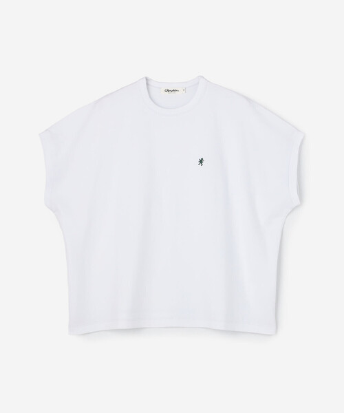 GYMPHLEX（ジムフレックス）の「Gymphlex | コットン クルーネックキャップスリーブTシャツ WOMEN（Tシャツ/カットソー・レディース・ブラック/ホワイト/オレンジ・14）」の2枚目の写真