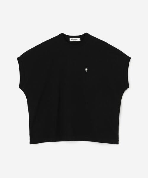GYMPHLEX（ジムフレックス）の「Gymphlex | コットン クルーネックキャップスリーブTシャツ WOMEN（Tシャツ/カットソー・レディース・ブラック/ホワイト/オレンジ・14）」の3枚目の写真