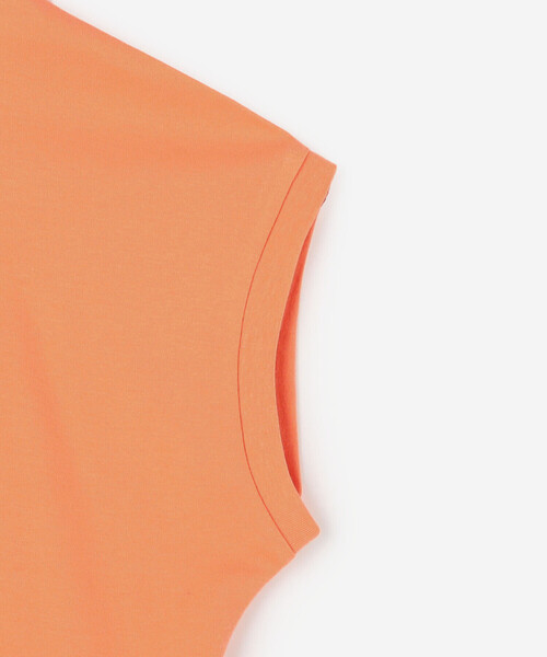 GYMPHLEX（ジムフレックス）の「Gymphlex | コットン クルーネックキャップスリーブTシャツ WOMEN（Tシャツ/カットソー・レディース・ブラック/ホワイト/オレンジ・14）」の7枚目の写真