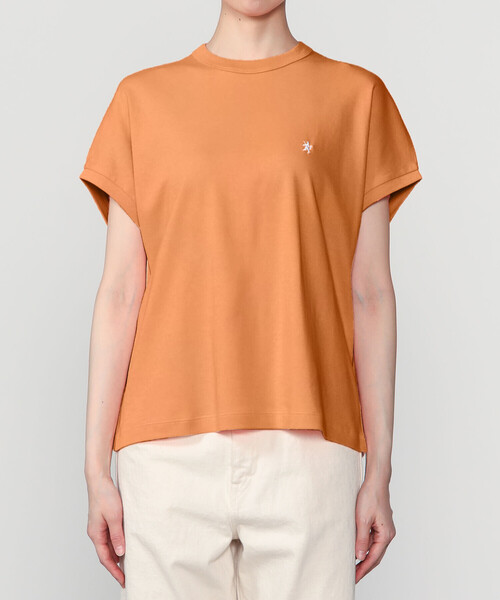 GYMPHLEX（ジムフレックス）の「Gymphlex | コットン クルーネックキャップスリーブTシャツ WOMEN（Tシャツ/カットソー・レディース・ブラック/ホワイト/オレンジ・14）」の12枚目の写真