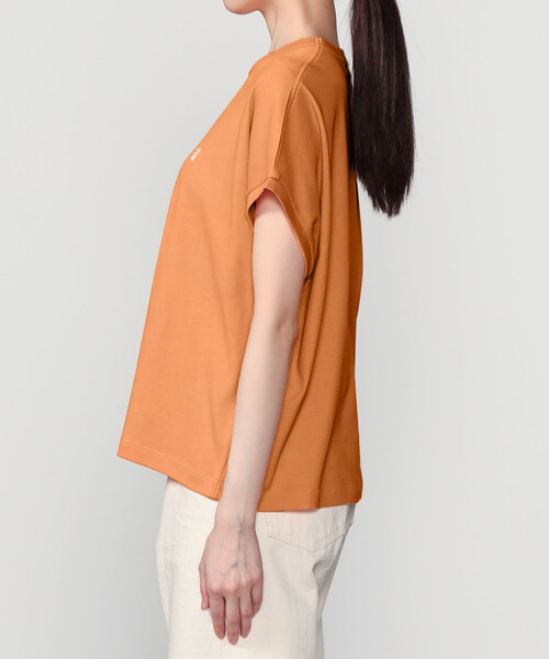 GYMPHLEX（ジムフレックス）の「Gymphlex | コットン クルーネックキャップスリーブTシャツ WOMEN（Tシャツ/カットソー・レディース・ブラック/ホワイト/オレンジ・14）」の13枚目の写真