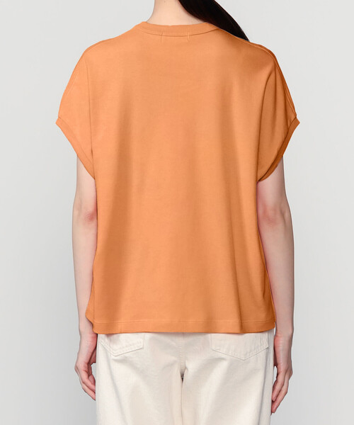 GYMPHLEX（ジムフレックス）の「Gymphlex | コットン クルーネックキャップスリーブTシャツ WOMEN（Tシャツ/カットソー・レディース・ブラック/ホワイト/オレンジ・14）」の14枚目の写真