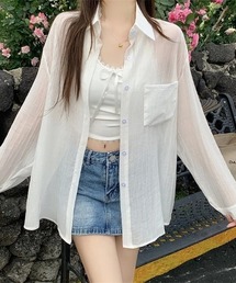 パステルカラーシアーシャツ