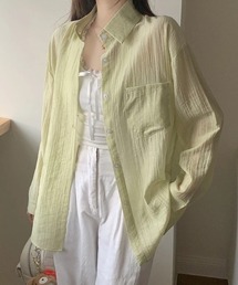 パステルカラーシアーシャツ