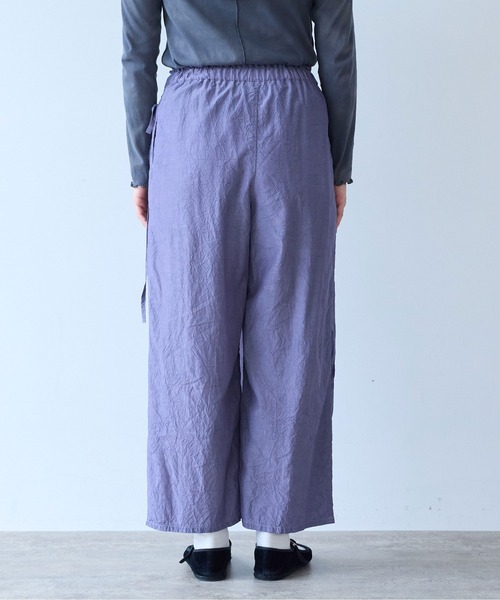 yuni(ユニ )の「cotton cupra product dye wrap pants(その他パンツ・レディース・パープル/ダークブラウン/ブラック/ピンク・FREE)」の17枚目の写真