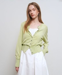 【GENERAL IDEA】ウール混クルーネックカーディガン / WOOL-BLEND CREW NECK CARDIGAN