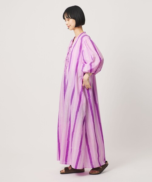 BEAUTY&YOUTH UNITED ARROWS(ビューティーアンドユースユナイテッドアローズ)の「<par&escala>TERE ストライプ ドレス(ワンピース・レディース・ピンク・XS/S)」の3枚目の写真