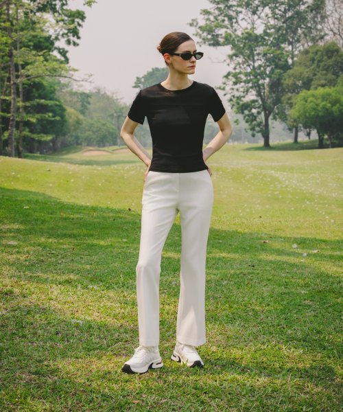 OBER GOLF(オーベルゴルフ)の「ソフトメッシュハーフスリーブベーストップ(ブラック)(Tシャツ/カットソー・レディース・ブラック・FREE)」の2枚目の写真