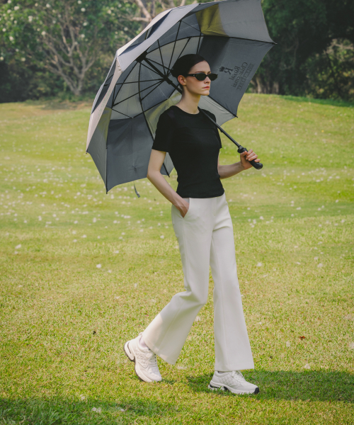 OBER GOLF(オーベルゴルフ)の「ソフトメッシュハーフスリーブベーストップ(ブラック)(Tシャツ/カットソー・レディース・ブラック・FREE)」の4枚目の写真