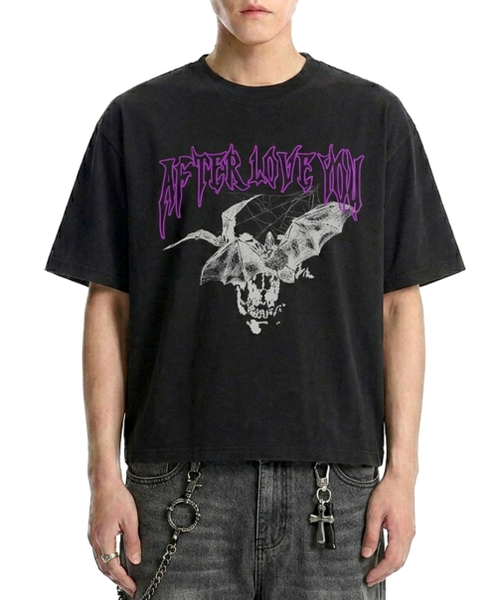 REBRENNER（リブレンナー）の「DTG メンズ クールコットンクロップ半袖Tシャツ ブラック（Tシャツ/カットソー・メンズ・ブラック・LARGE/X-LARGE/MEDIUM）」の2枚目の写真