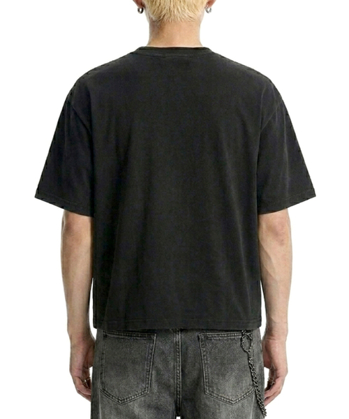 REBRENNER（リブレンナー）の「DTG メンズ クールコットンクロップ半袖Tシャツ ブラック（Tシャツ/カットソー・メンズ・ブラック・LARGE/X-LARGE/MEDIUM）」の3枚目の写真