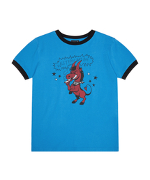 Bad Horse Ringer Top (Blue)
