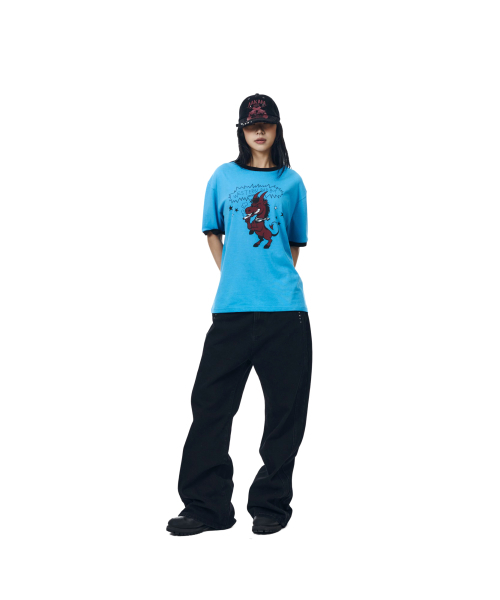AAKAM(アーカム)の「Bad Horse Ringer Top (Blue)(Tシャツ/カットソー・レディース・その他・1/2/3)」の9枚目の写真
