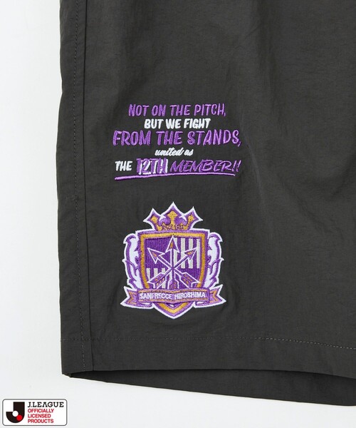 FREAK'S STORE(フリークスストア)の「J.LEAGUE×FREAK'S STORE 別注 SUPPORTERS NYLON SHORTS 【サンフレッチェ広島】(その他パンツ・メンズ・チャコールグレー/ブラック・SMALL/MEDIUM/LARGE)」の13枚目の写真