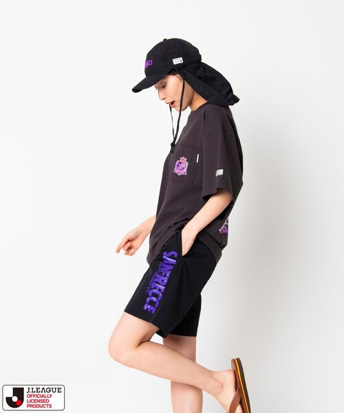 FREAK'S STORE(フリークスストア)の「J.LEAGUE×FREAK'S STORE 別注 SUPPORTERS NYLON SHORTS 【サンフレッチェ広島】(その他パンツ・メンズ・チャコールグレー/ブラック・SMALL/MEDIUM/LARGE)」の4枚目の写真