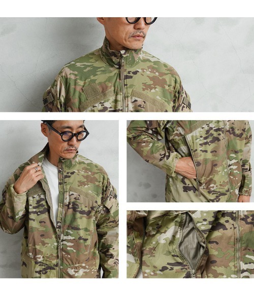 MILITARY(ミリタリー)の「実物 新品 デッドストック 米軍 ECWCS GEN3 LEVEL4 ウィンドジャケット OCP(ミリタリージャケット・メンズ・グリーン系カモフラージュ・M-Regular)」の6枚目の写真