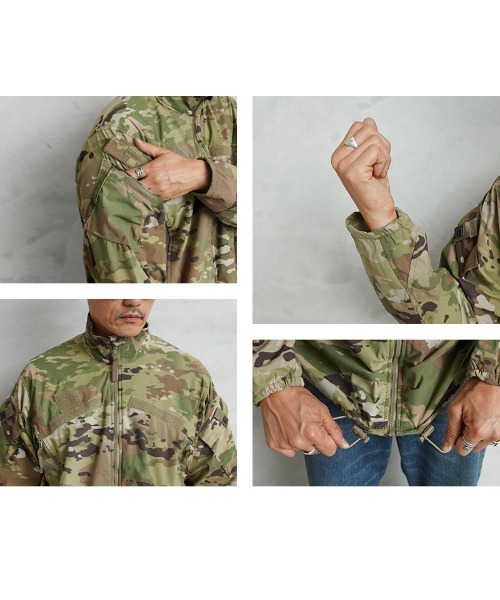 MILITARY(ミリタリー)の「実物 新品 デッドストック 米軍 ECWCS GEN3 LEVEL4 ウィンドジャケット OCP(ミリタリージャケット・メンズ・グリーン系カモフラージュ・M-Regular)」の7枚目の写真