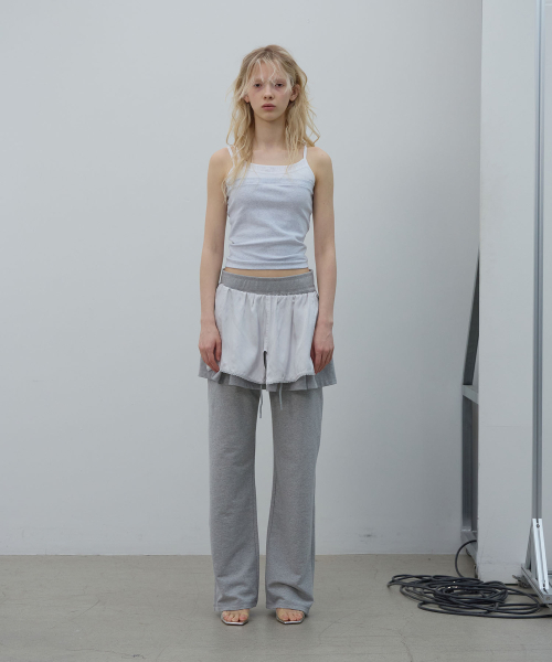 LCDC TM(エルシーディーシーティーエム)の「TRIPLE LAYERED TOP (LIGHT GREY)(Tシャツ/カットソー・レディース・その他・SMALL/MEDIUM)」の1枚目の写真