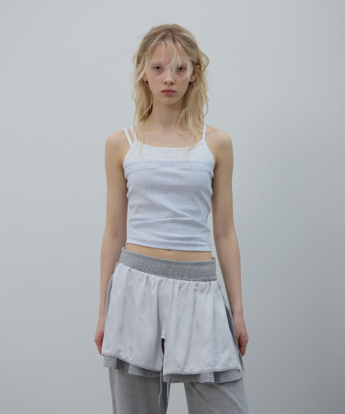 LCDC TM(エルシーディーシーティーエム)の「TRIPLE LAYERED TOP (LIGHT GREY)(Tシャツ/カットソー・レディース・その他・SMALL/MEDIUM)」の5枚目の写真