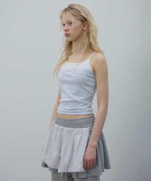 LCDC TM(エルシーディーシーティーエム)の「TRIPLE LAYERED TOP (LIGHT GREY)(Tシャツ/カットソー・レディース・その他・SMALL/MEDIUM)」の6枚目の写真
